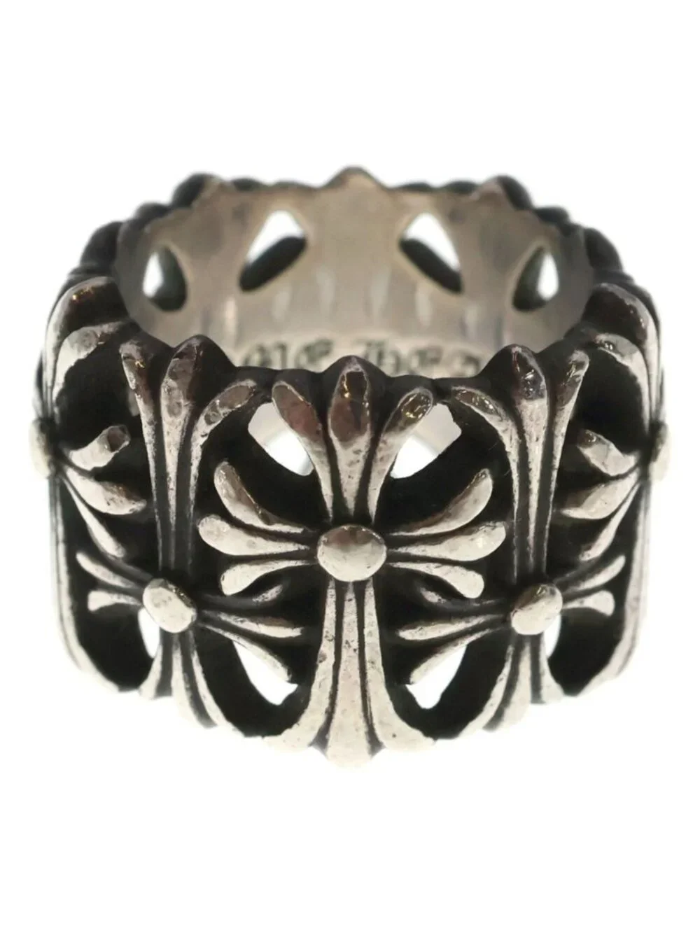 Chrome Hearts Cemetery Black Sling Silver